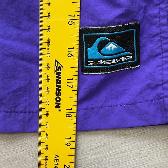 Vintage Y2K Quicksilver Board Shorts Swim Trunks Size 34 - Picture 12 of 14